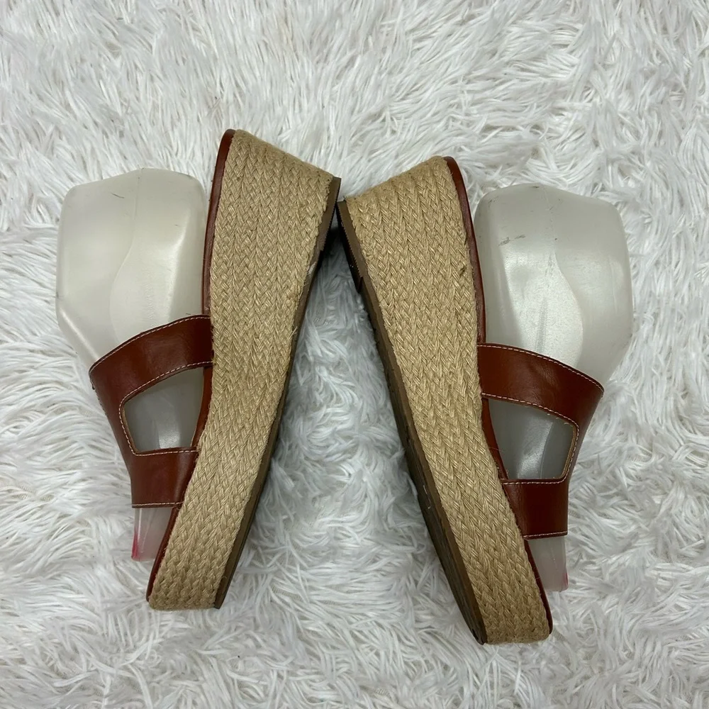 ESPRIT Brown Wedged Sandals Size 8.5M